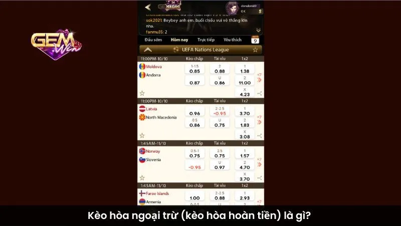 Kèo hòa ngoại trừ (kèo hòa hoàn tiền) là gì?